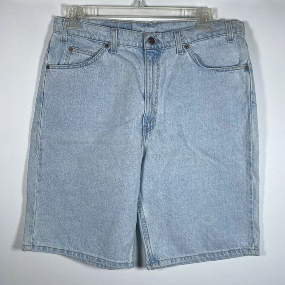 Levi's Other - VTG 80s 90s Levi's 550 Orange tab Shorts Size 38 Blue Denim Jean Made in Mexico